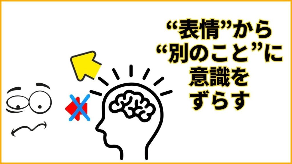 表情恐怖症の改善に不可欠な「意識のずらし方」