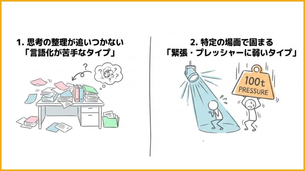 なぜ「言いたいことが言えない」のか？言葉に詰まる2つのタイプ