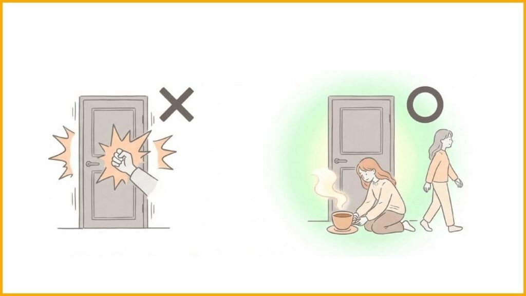 ヒント② 今はそっとしておくことが最大の優しさ