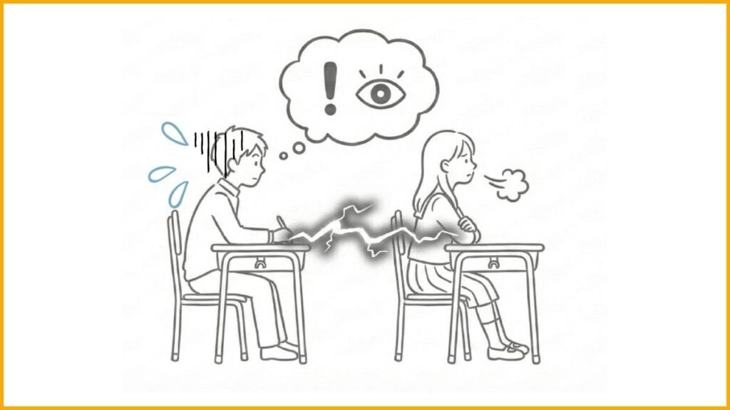 脇見恐怖症になったきっかけ｜中学2年生の教室で起きたこと