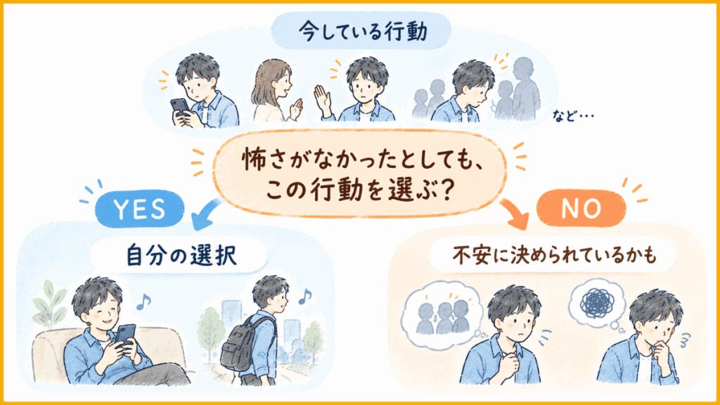 その行動は回避行動？見分けるための1つの質問